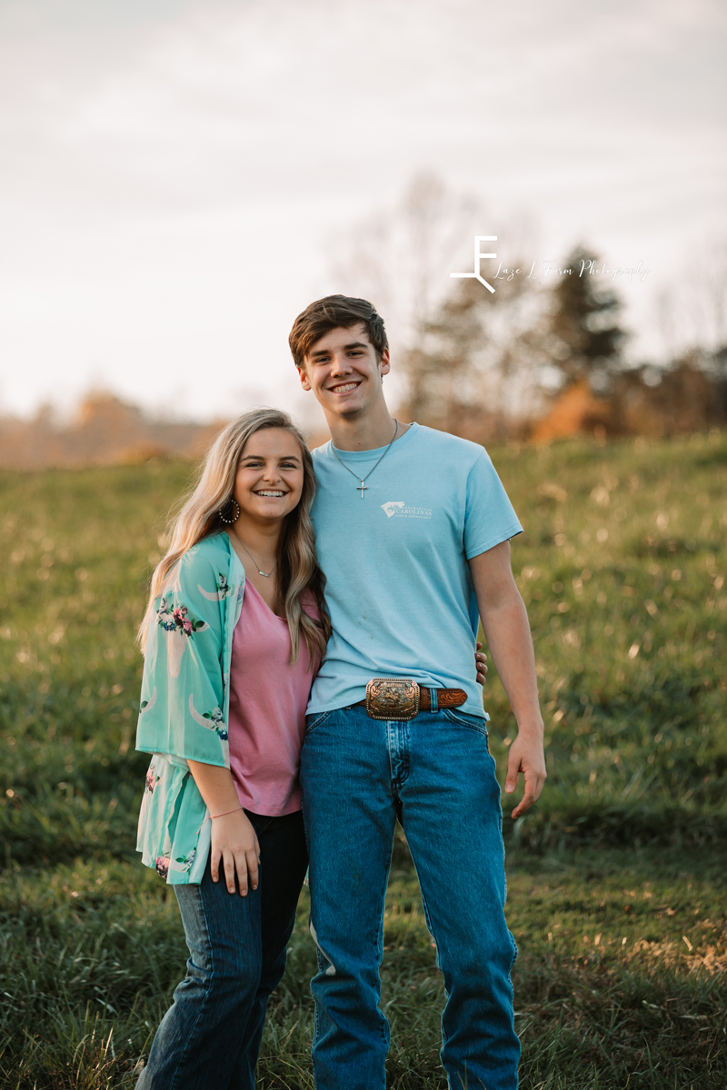 Laze L Farm Photography | Western Lifestyle | Taylorsville NC | anna and boyfriend posed