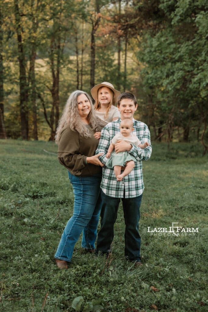 family pictures on the farm
