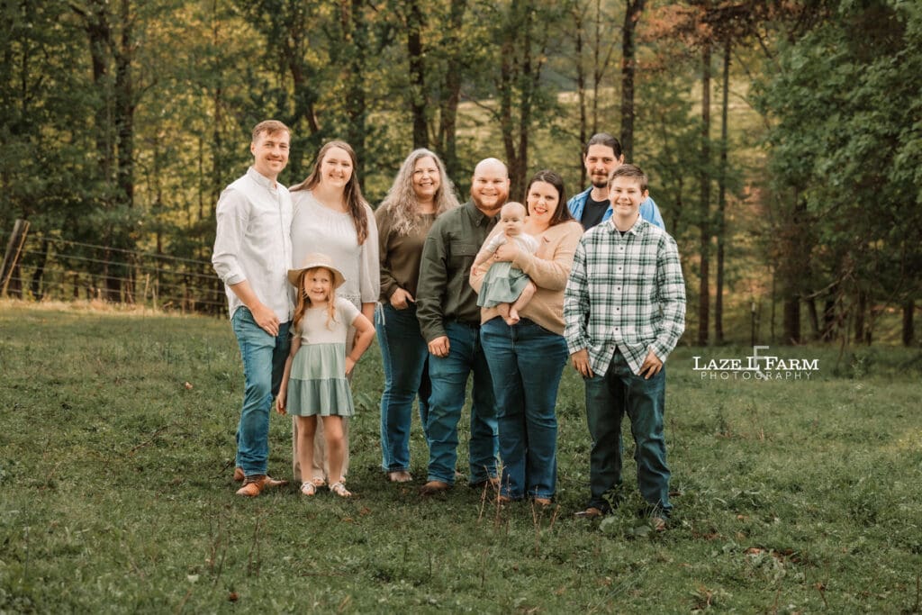family pictures on the farm
