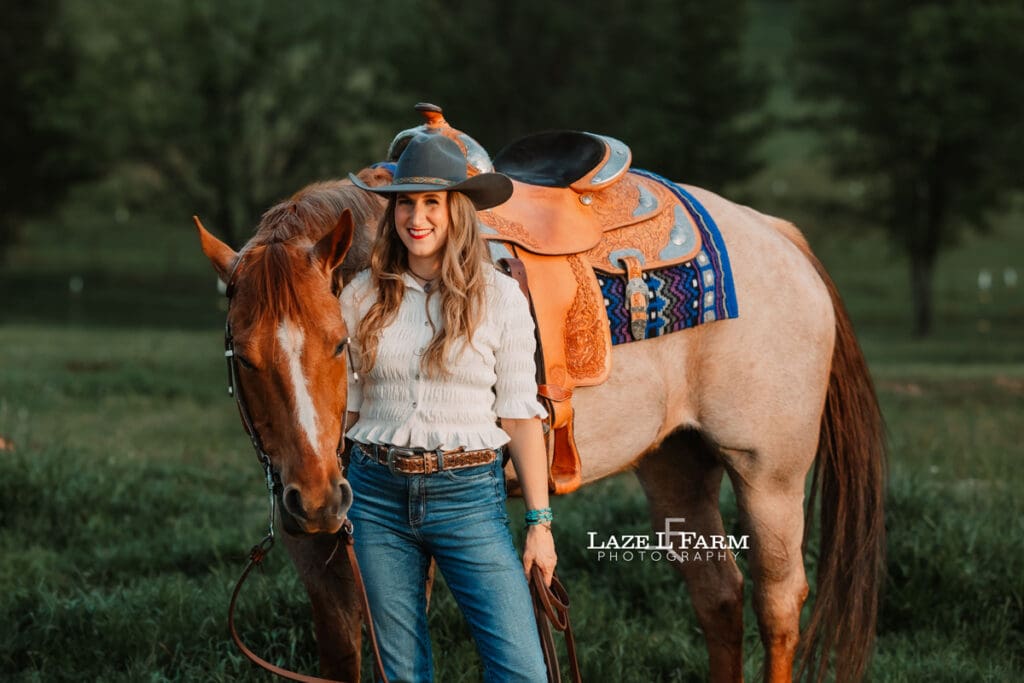 cowgirl with her horse