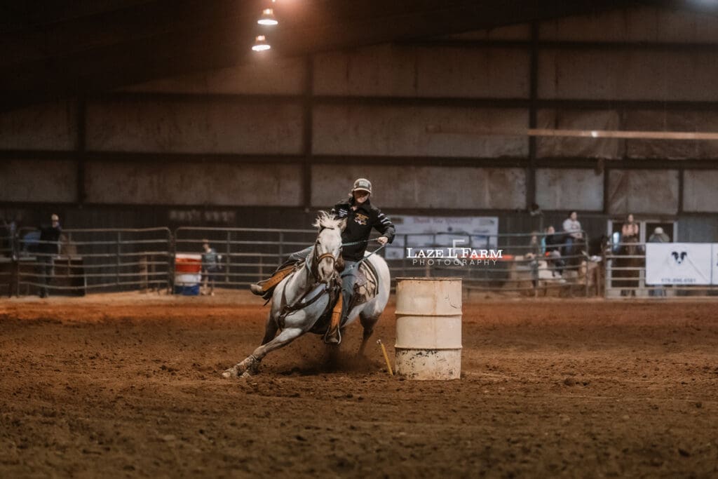 cowgirl barrel racing