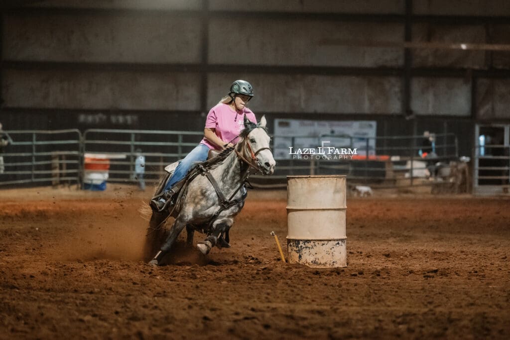 cowgirl barrel racing