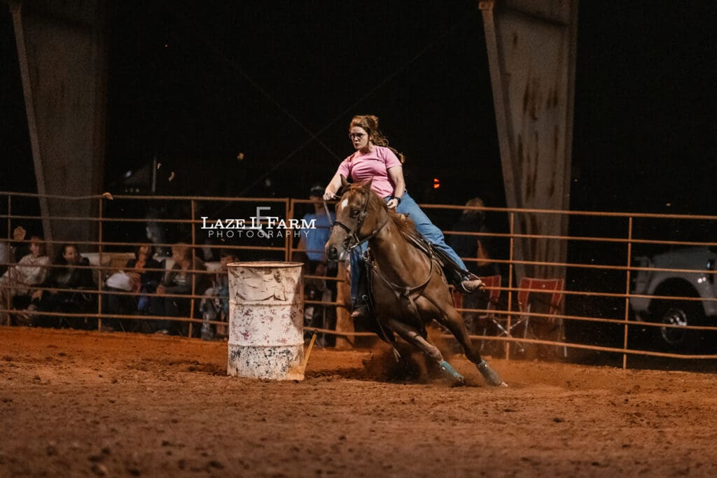 cowgirl barrel racing