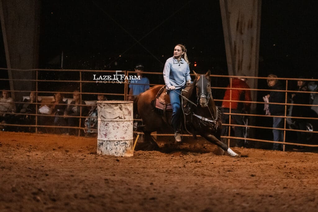 cowgirl barrel racing
