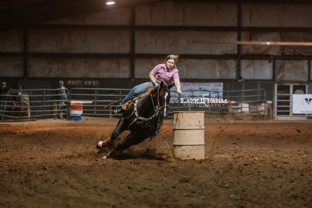 cowgirl barrel racing