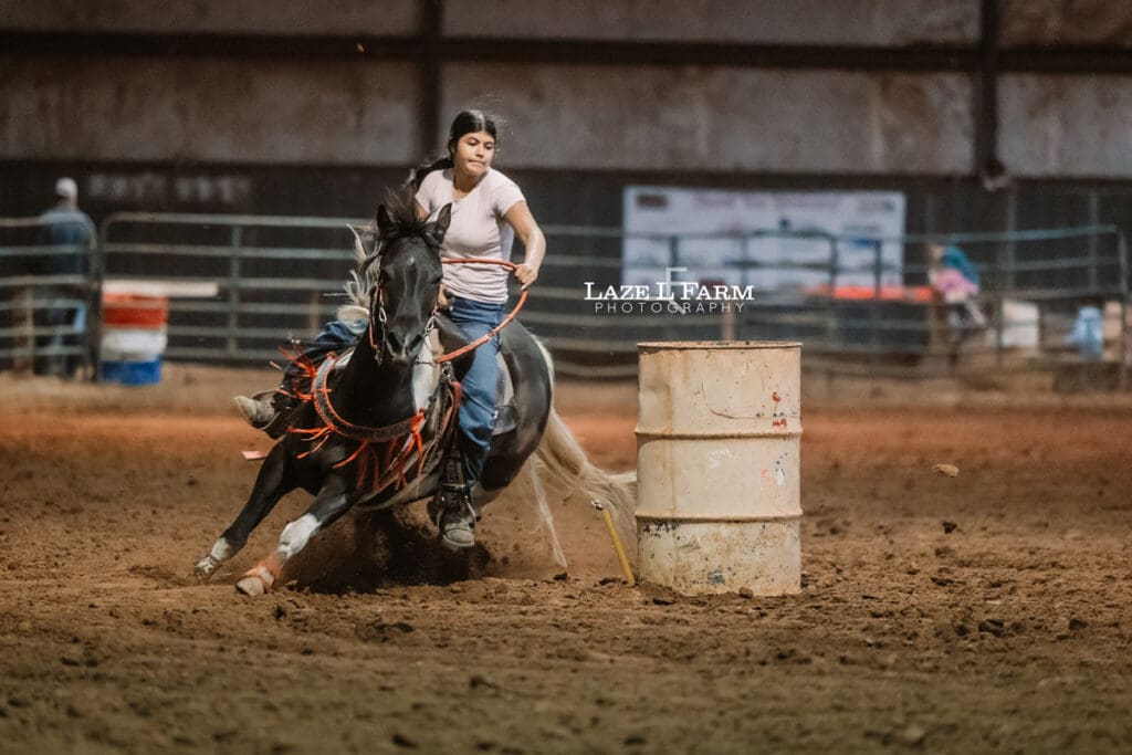 cowgirl barrel racing