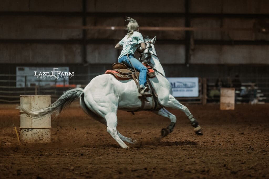 cowgirl barrel racing