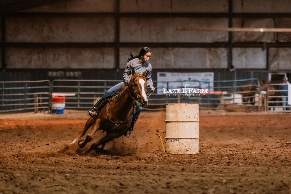cowgirl barrel racing