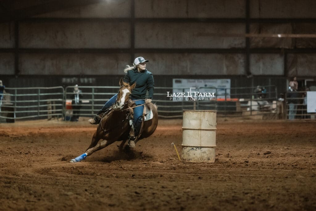 cowgirl barrel racing