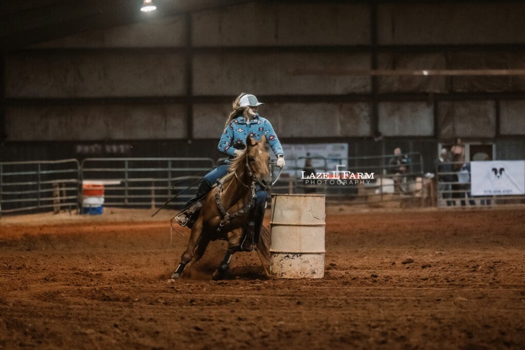 cowgirl barrel racing