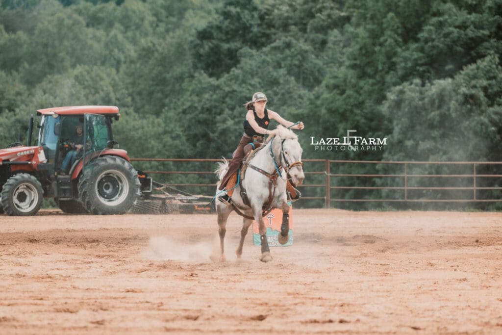 cowgirl barrel racing