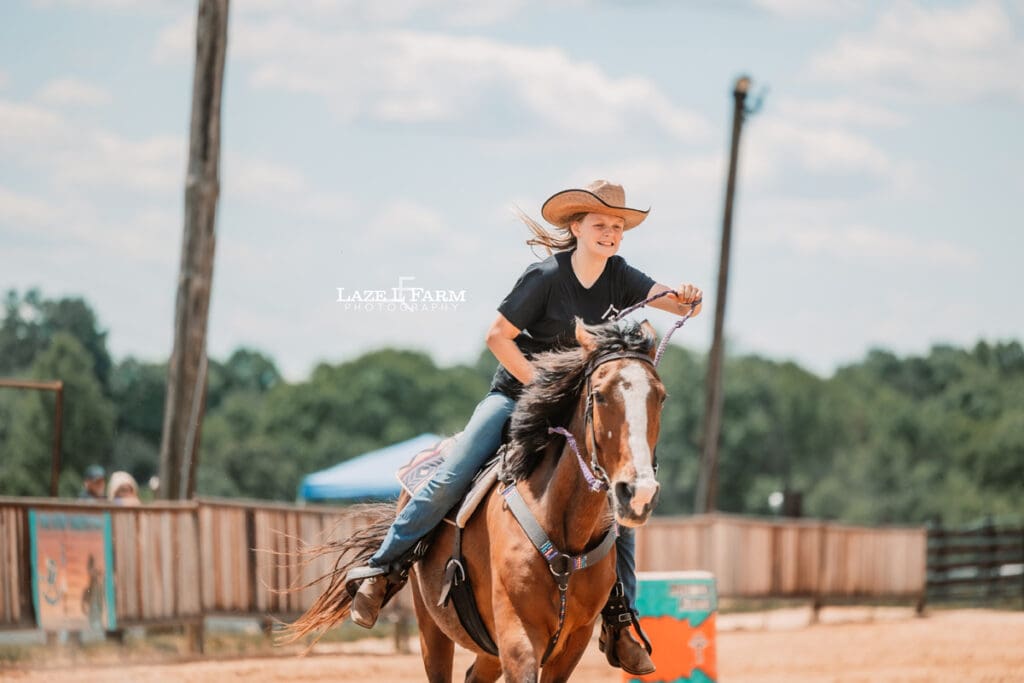 cowgirl barrel racing