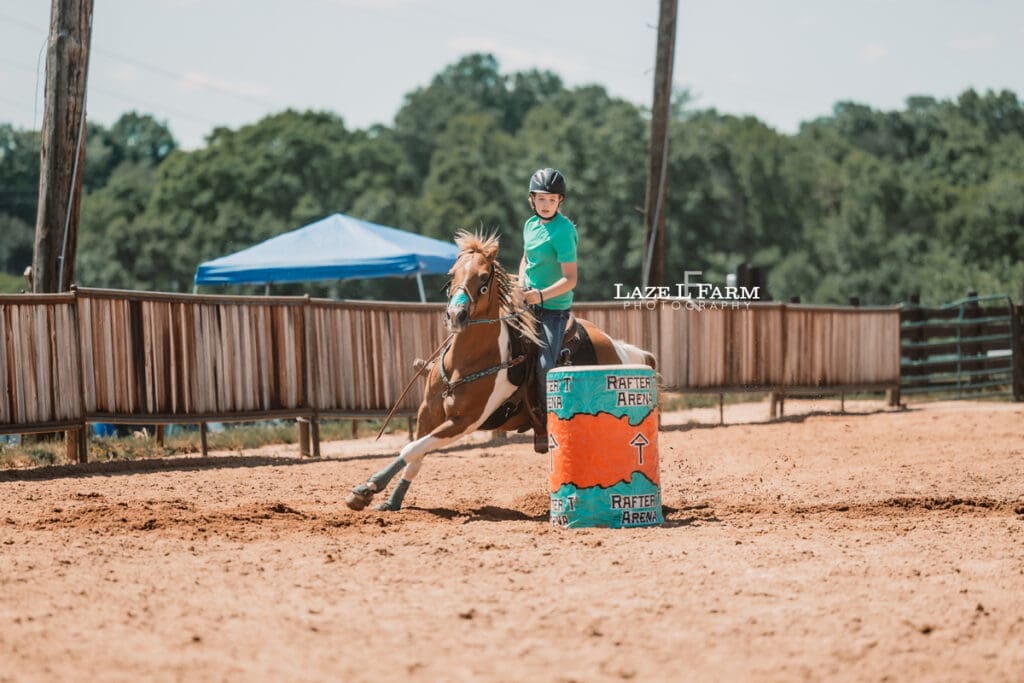 cowgirl barrel racing