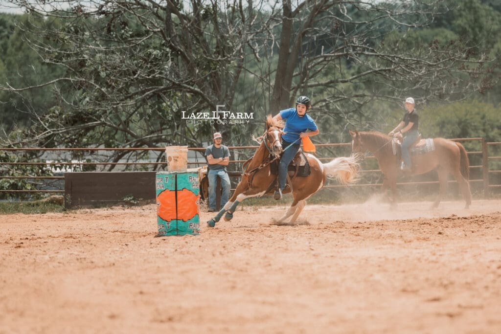 cowgirl barrel racing