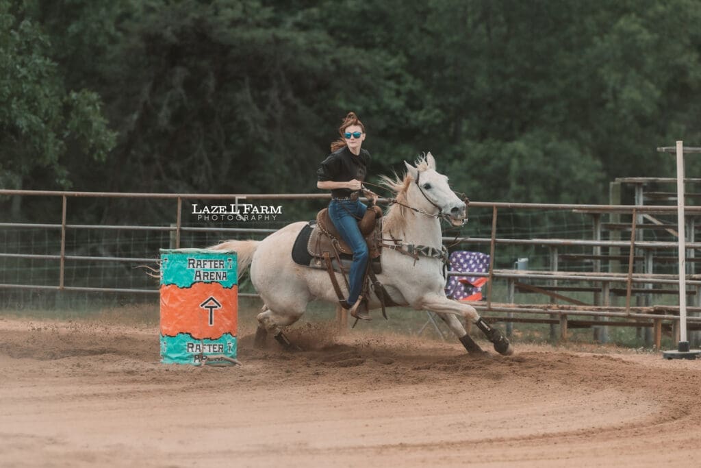 cowgirl barrel racing