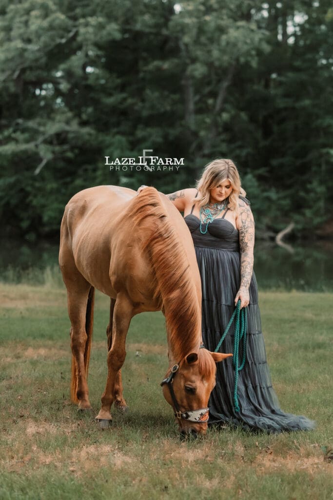 cowgirl with her horse