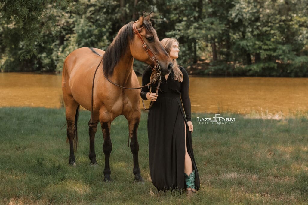 cowgirl with her horse