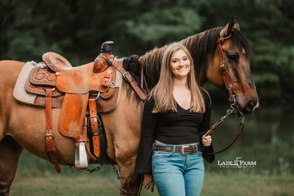 cowgirl with her horse