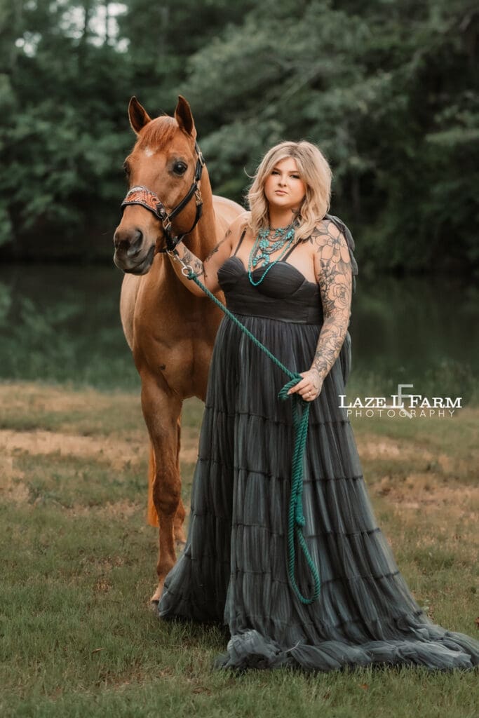 cowgirl with her horse