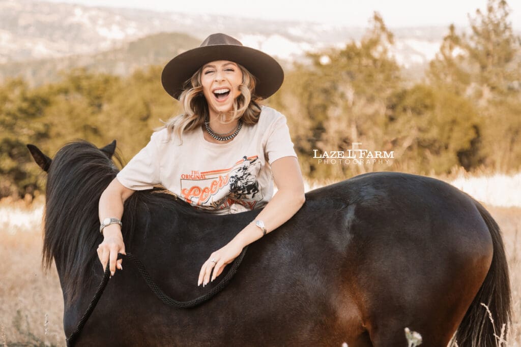 cowgirl with her horse