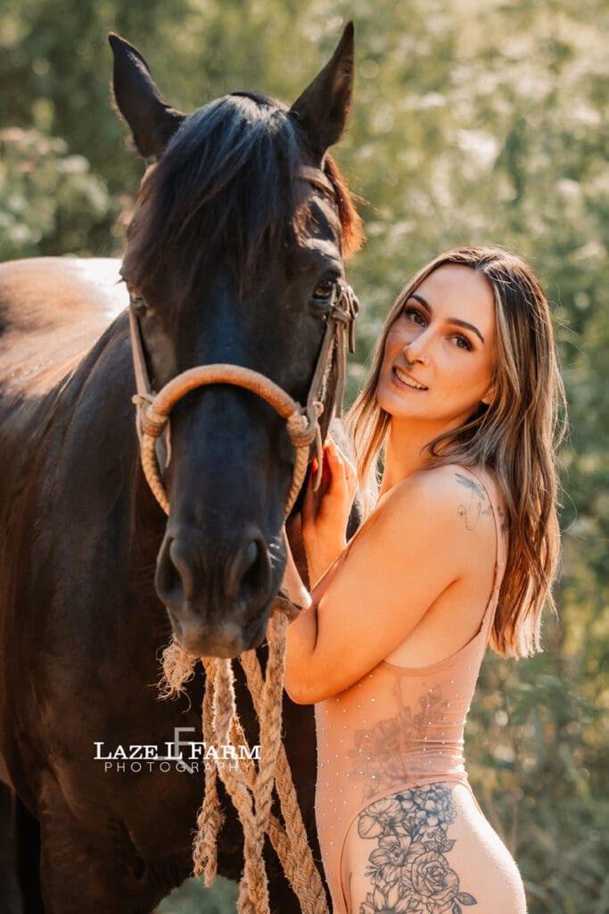 girl with her horse