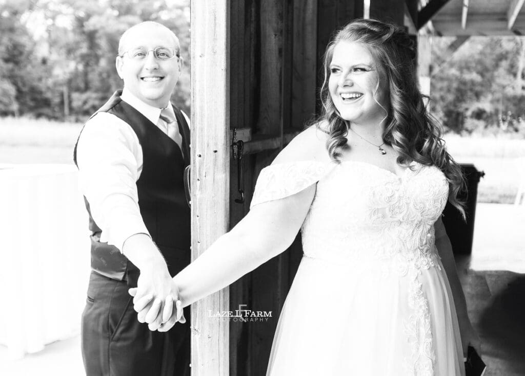 First look at the wedding at Woodside Farm in Graham, NC with pictures by Laze L Farm Photography