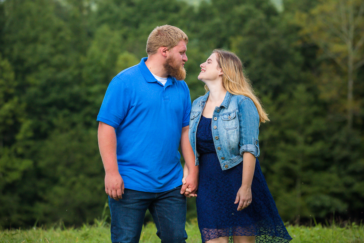 Laze L Farm Photography | Engagement Session in a field