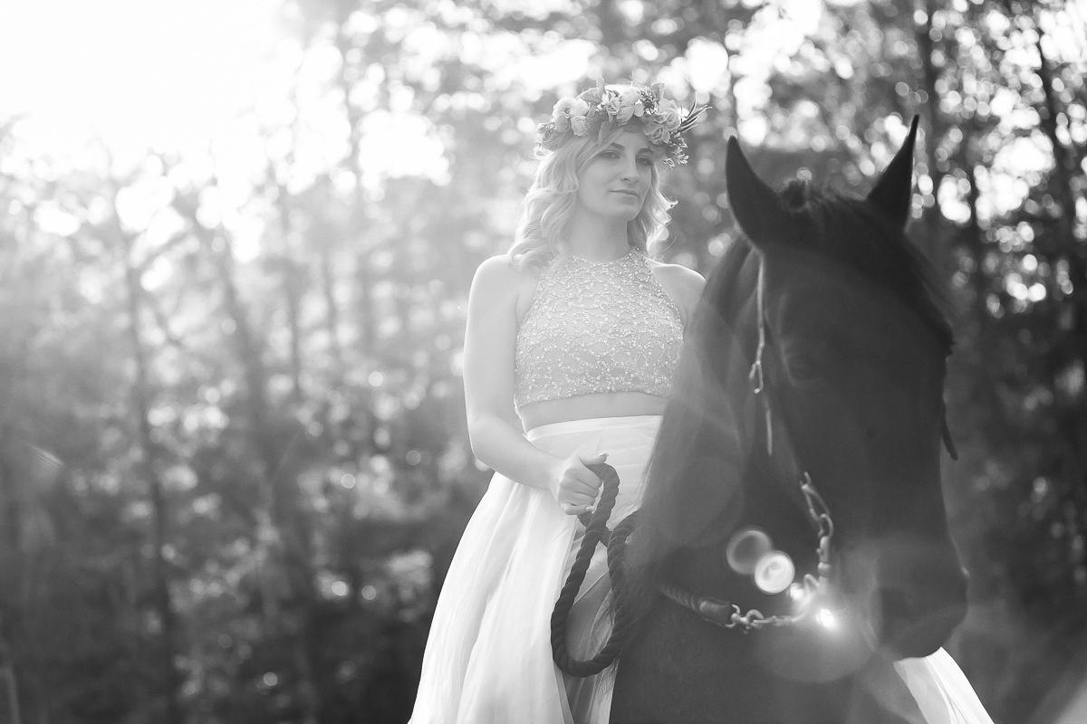 Laze L Farm Photography | Paso Fino | Equine Session | girl riding paso fino in a white dress