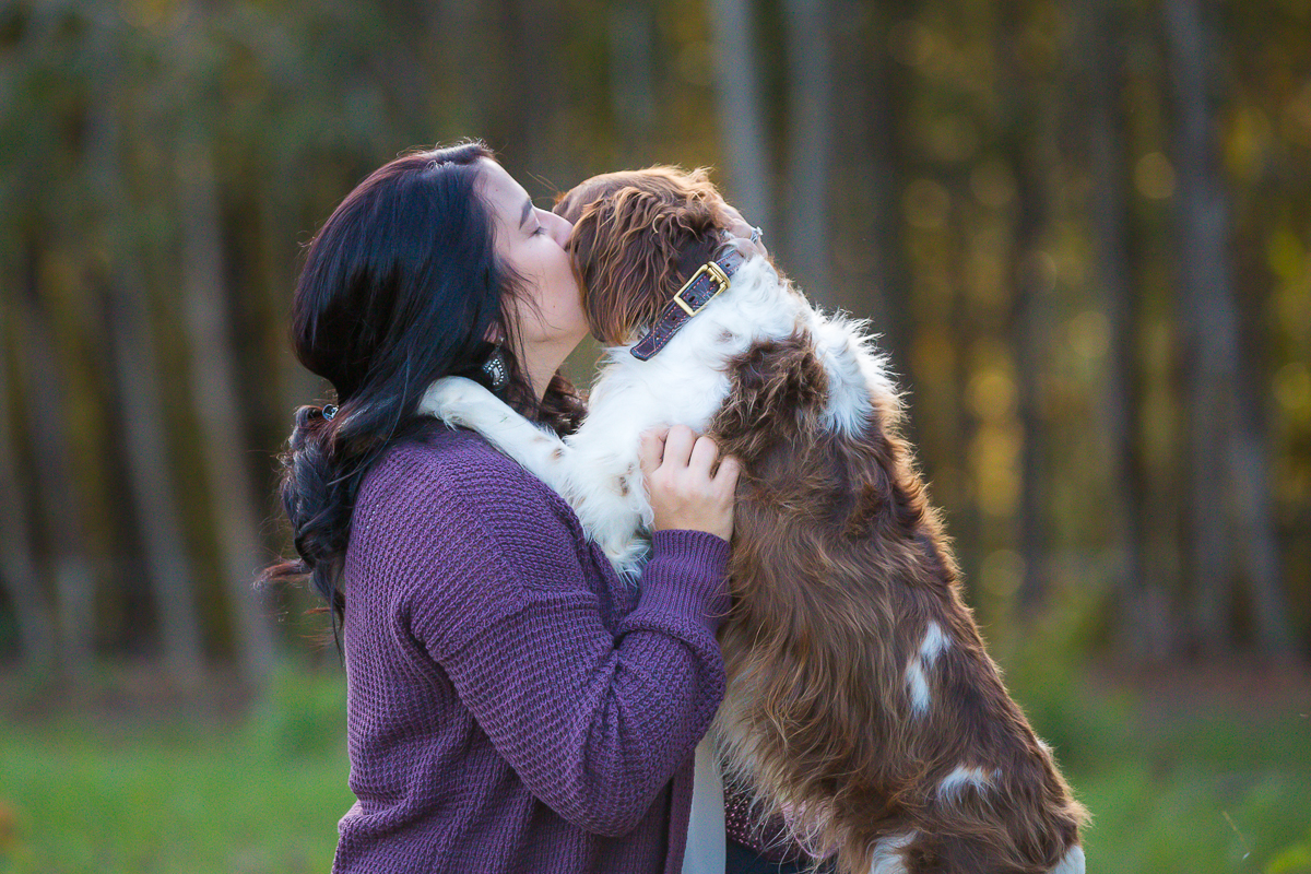Tasha Barbour Photography | Laze L Farm Photography | Statesville NC | girl kissing dog