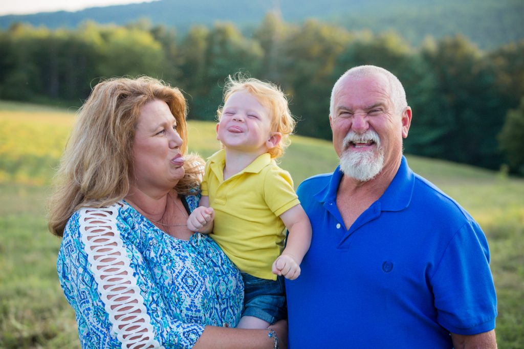 Laze L Farm Photography | Farm Session | Taylorsville North Carolina | grandparents with grandson
