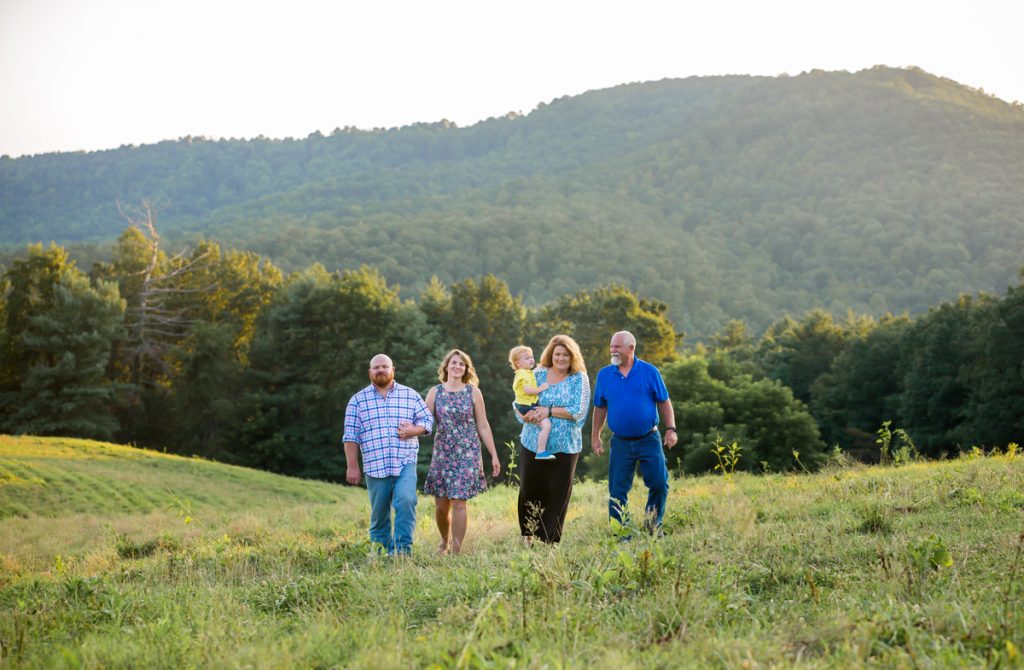 Laze L Farm Photography | Farm Session | Taylorsville North Carolina | grandparents with grandson