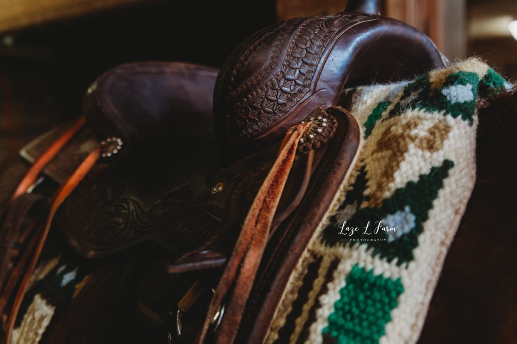 Laze L Farm Photography | Western Lifestyle | Equine Session | Taylorsville NC | western saddle
