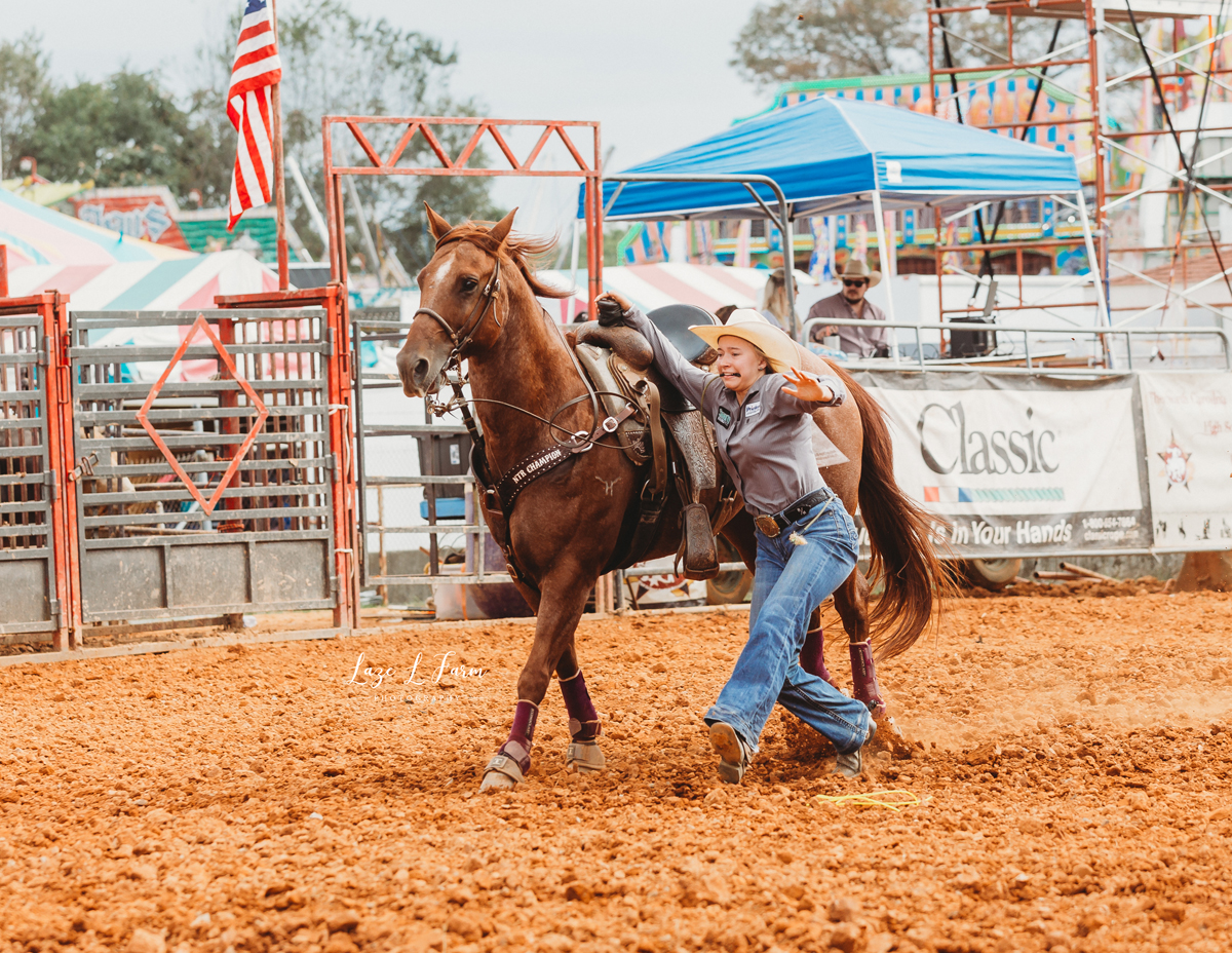 Dixie Classic Fair High School Rodeo 2019 Winston Salem NC Laze L