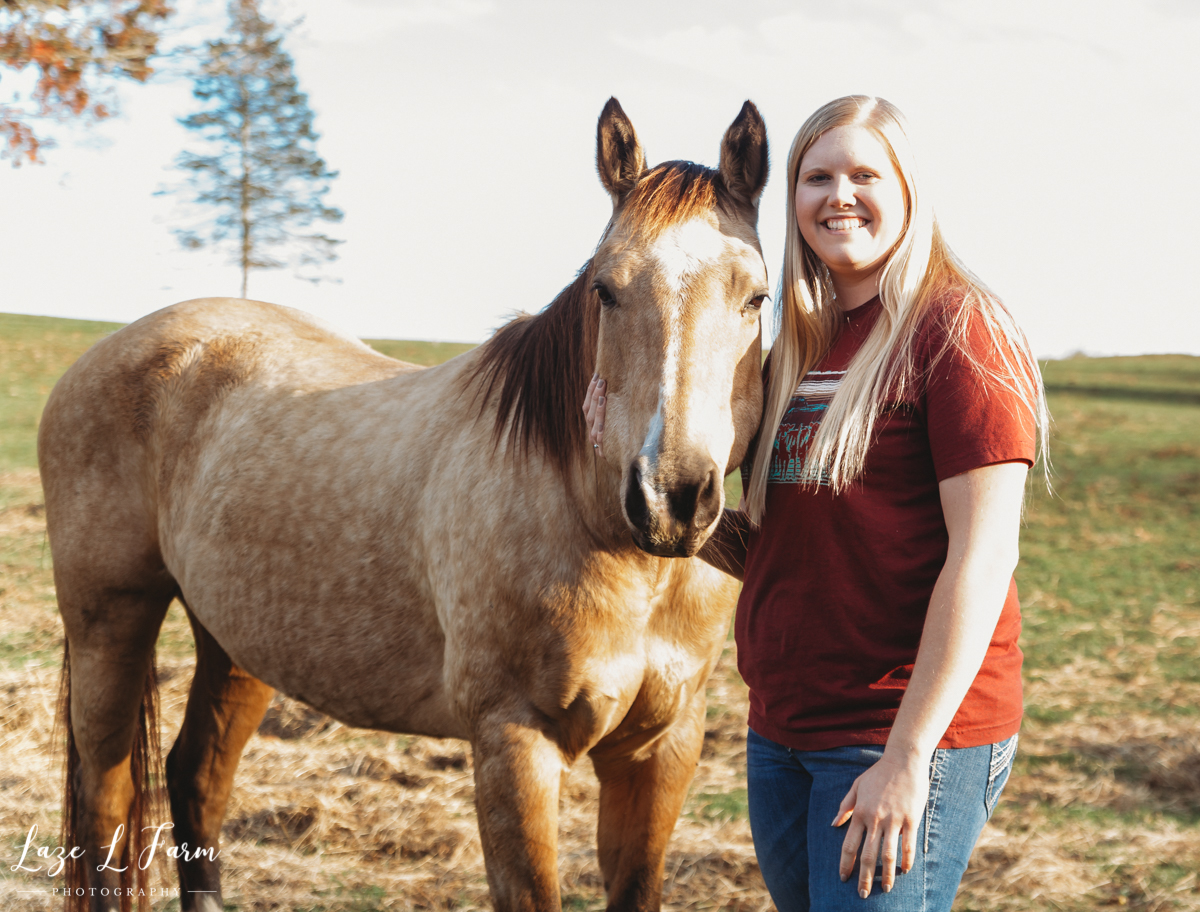 Laze L Farm Photography | Michaela Bare | West Jefferson NC | Girl and Horse