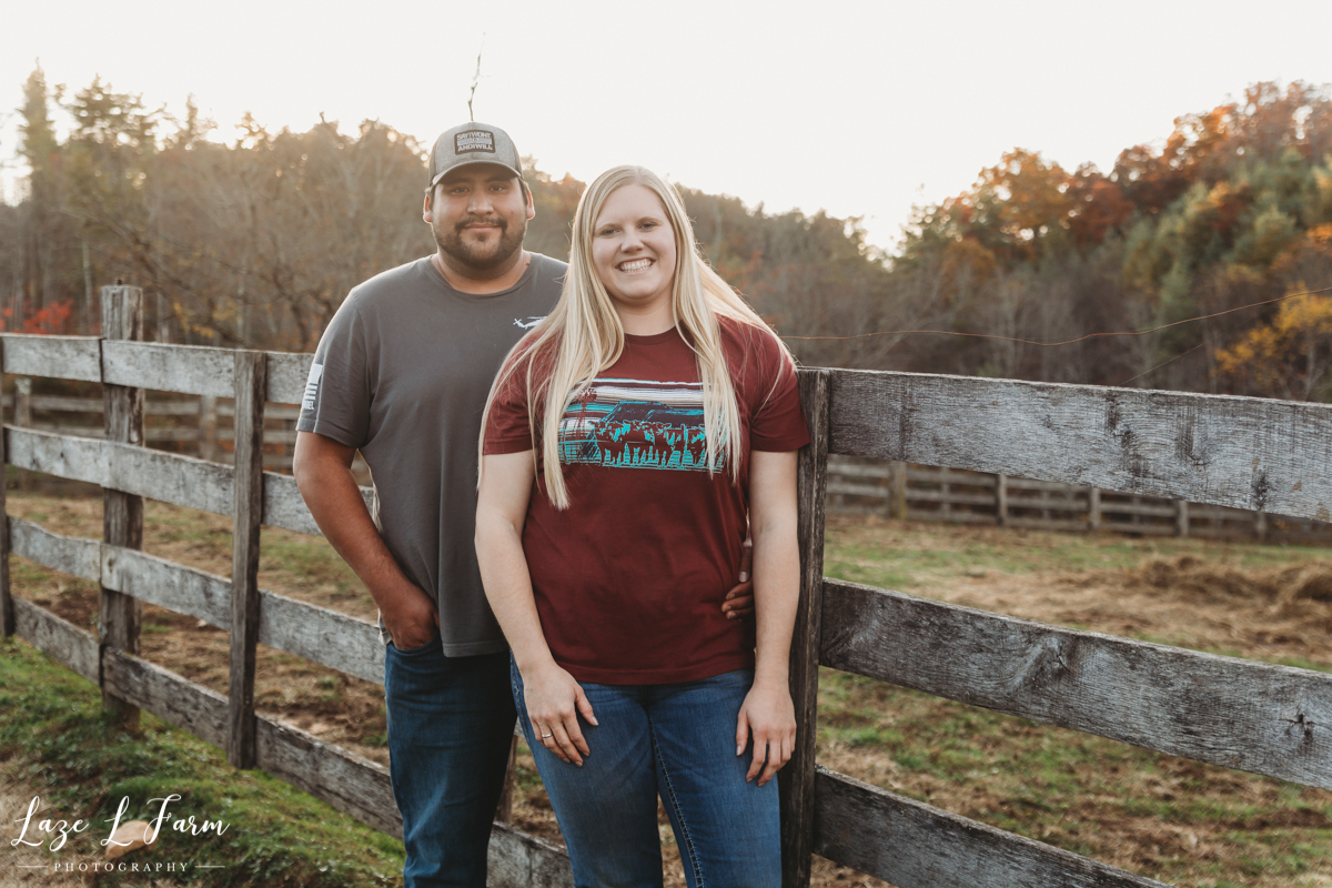 Laze L Farm Photography | Michaela Bare | West Jefferson NC | Husband and Wife at Sunset