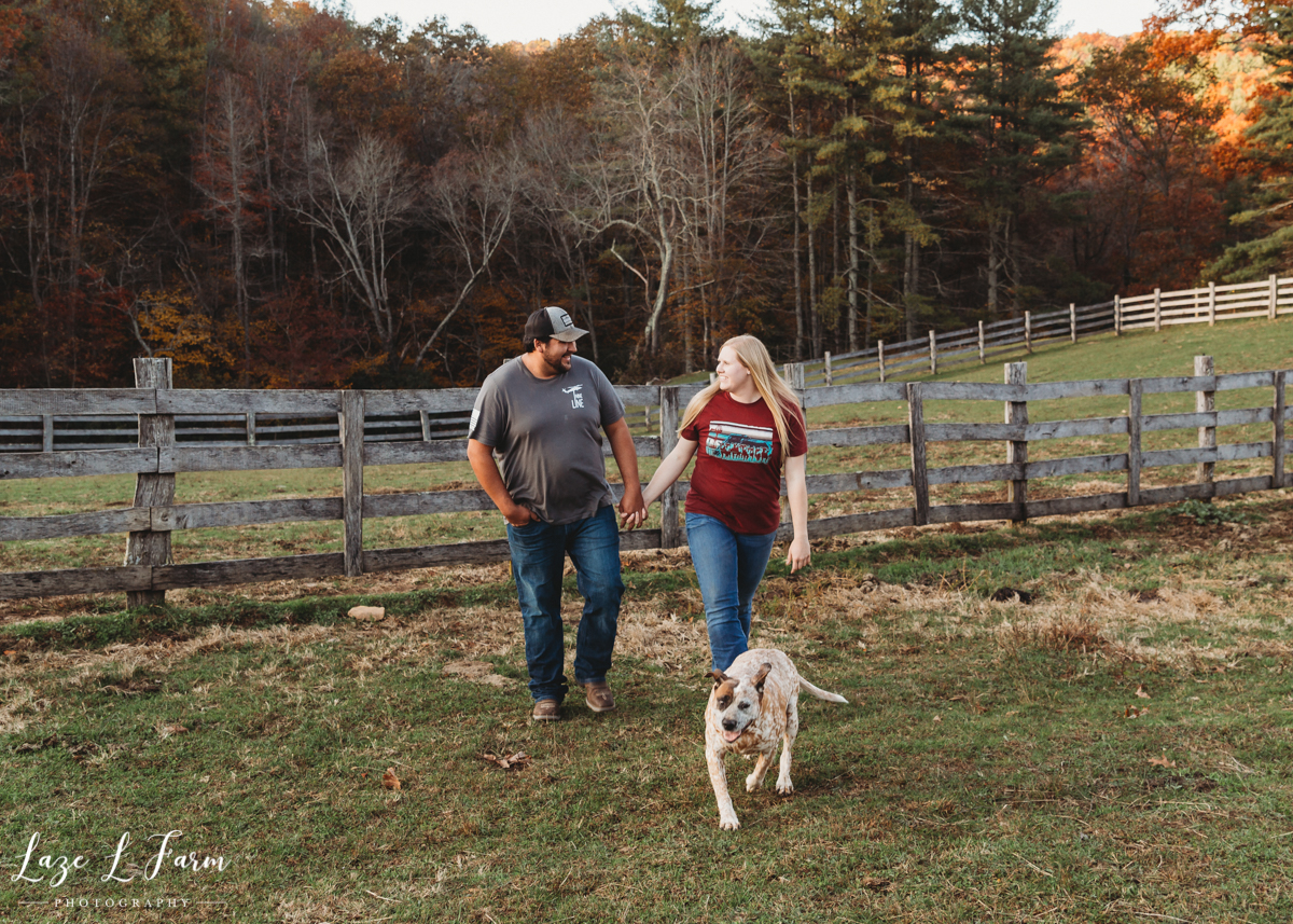 Laze L Farm Photography | Michaela Bare | West Jefferson NC | Farm Family with Dog