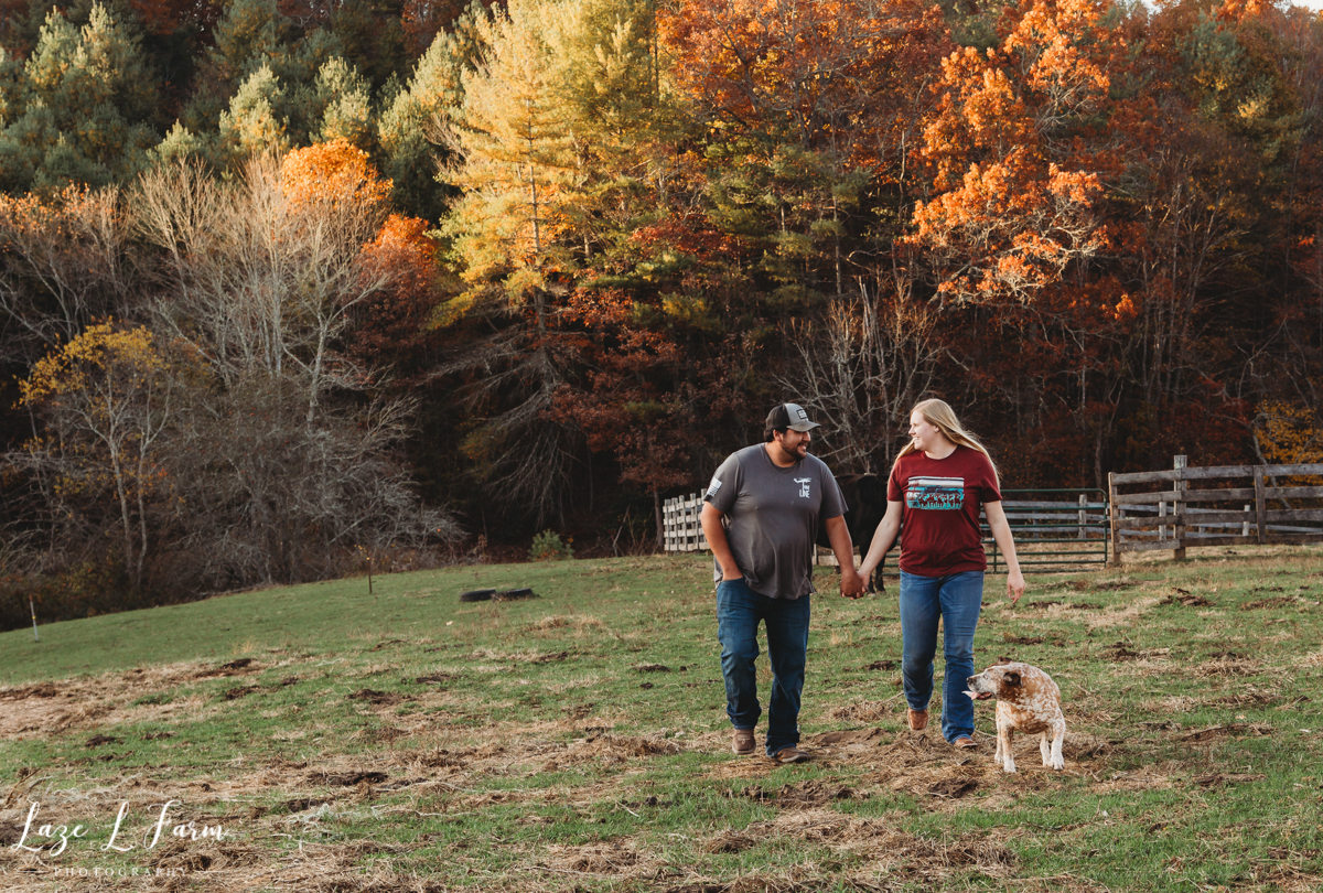 Laze L Farm Photography | Michaela Bare | West Jefferson NC | Farm Couple