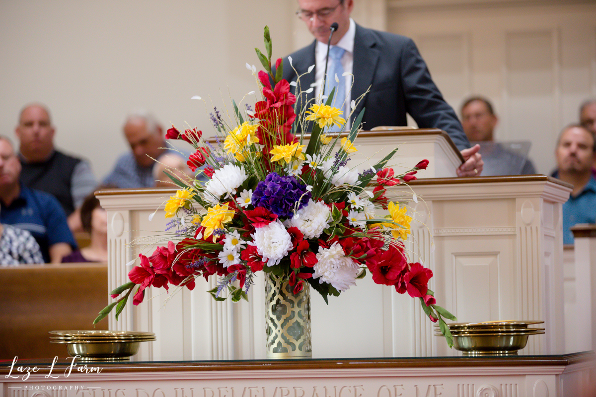 Laze L Farm Photography | 50 years as Choir Director | Antioch Baptist Church- Taylorsville NC | Flowers