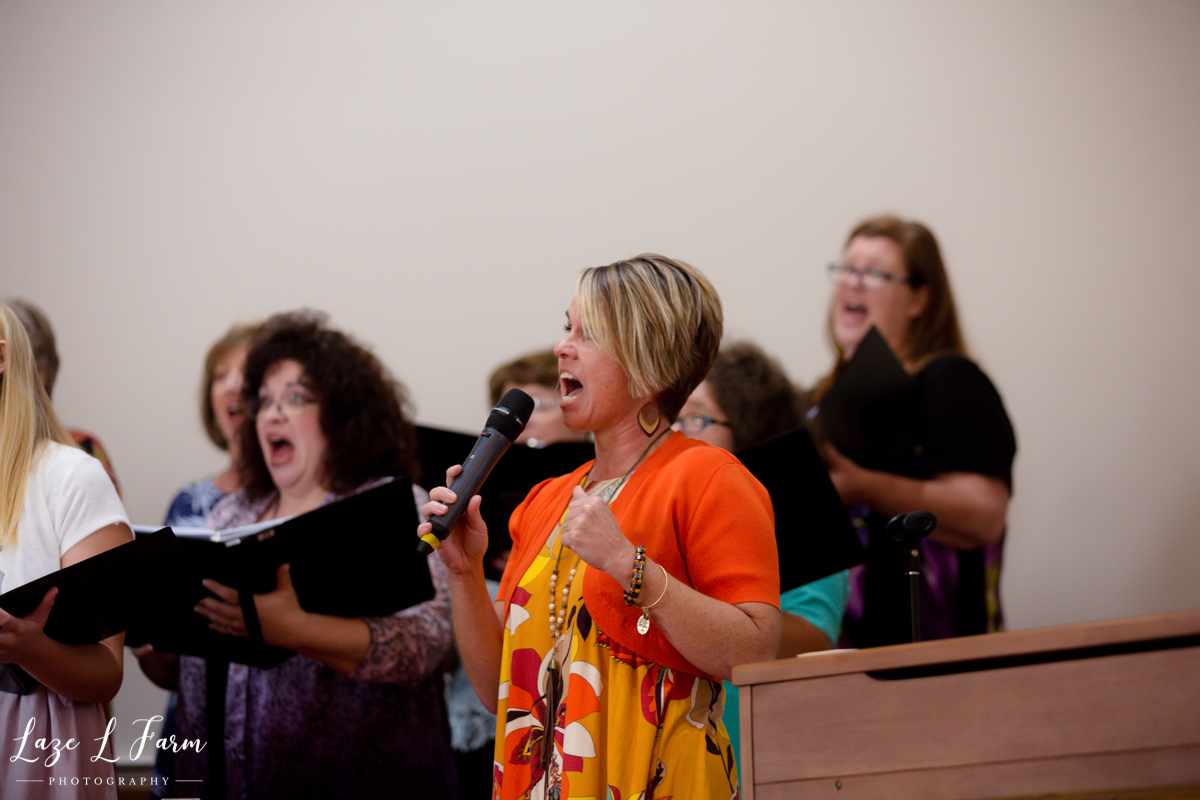Laze L Farm Photography | 50 years as Choir Director | Antioch Baptist Church- Taylorsville NC | Lady Singing