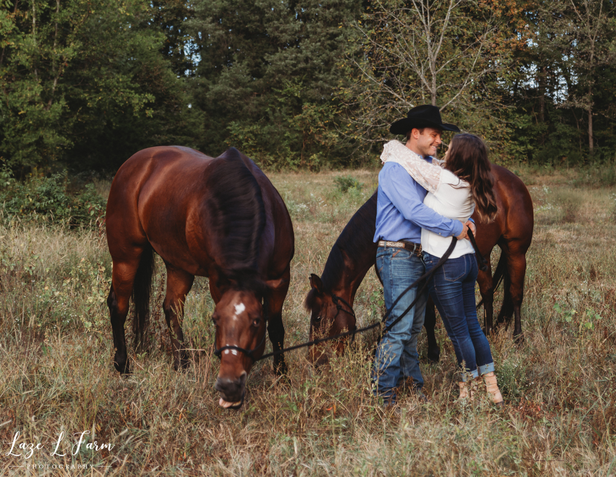 Laze L Farm Photography | Western Engagement Session | Cleveland NC | Cowboy and Cowgirl Engagement Session