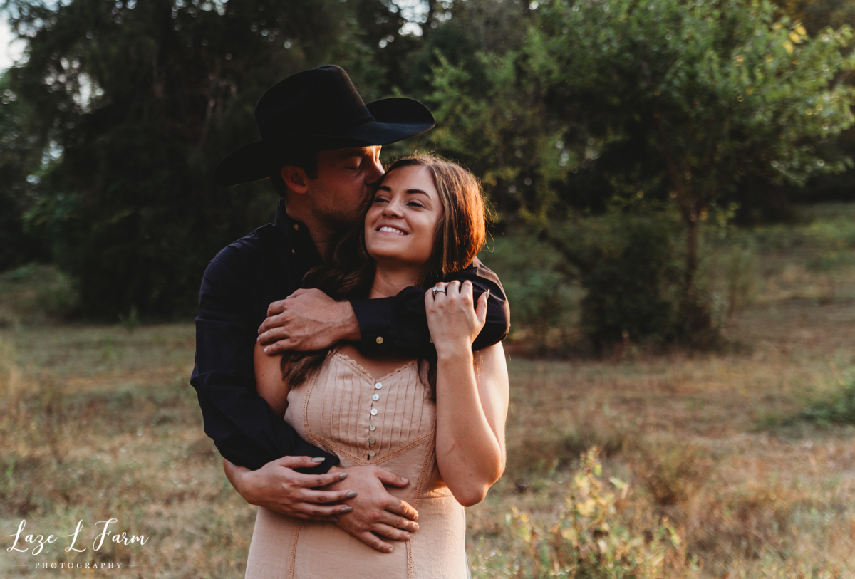 Laze L Farm Photography | Western Engagement Session | Cleveland NC | Romantic Portraits