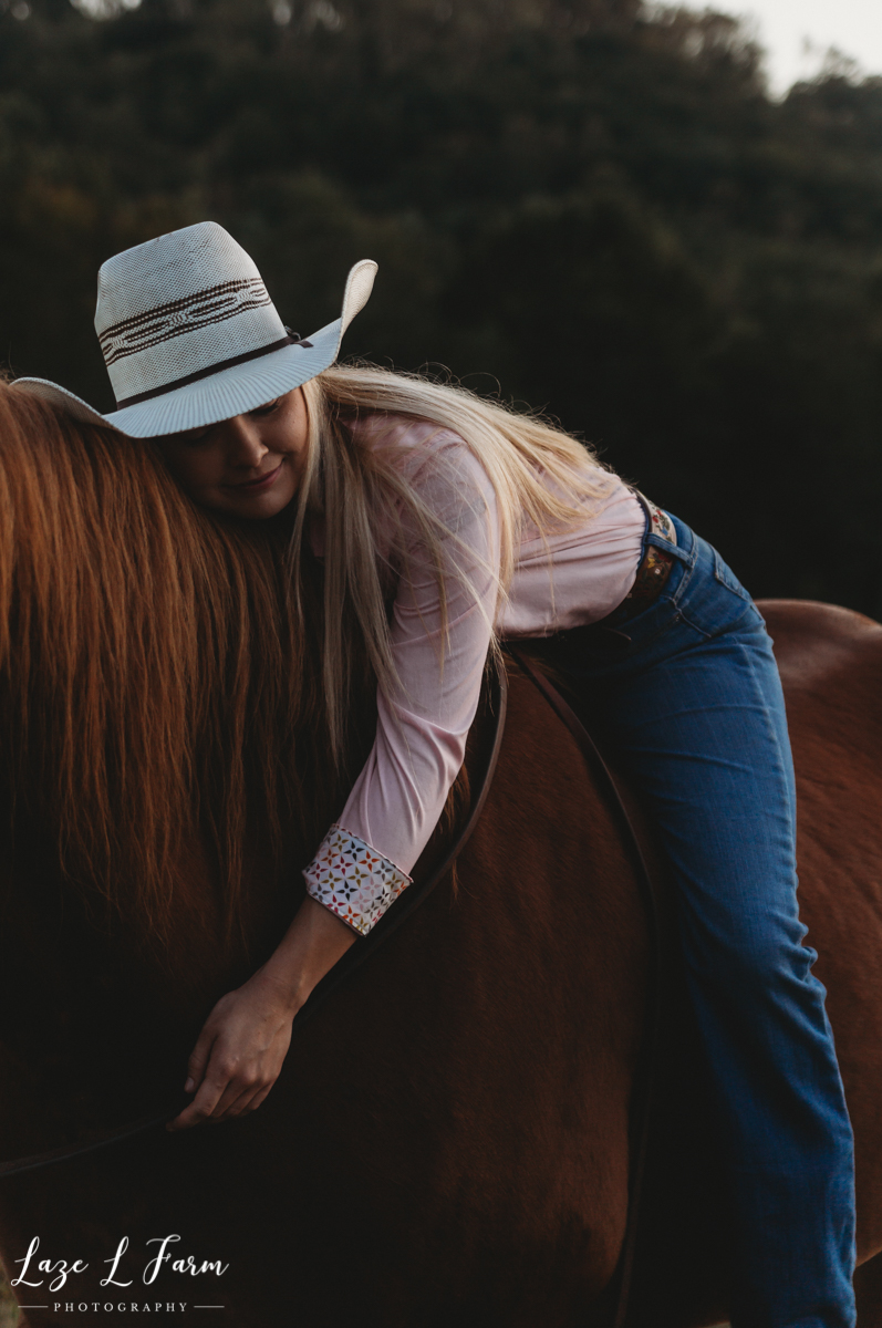 Laze L Farm Photography | Western Equine Photography | Payton Bush | Taylorsville NC | Cowgirl Riding Bareback