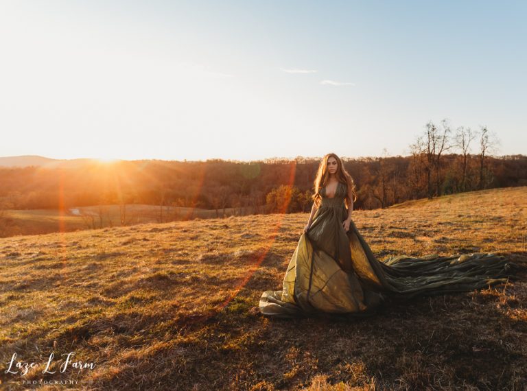 Olivia | Parachute Dress | West Jefferson NC - Laze L Farm Photography