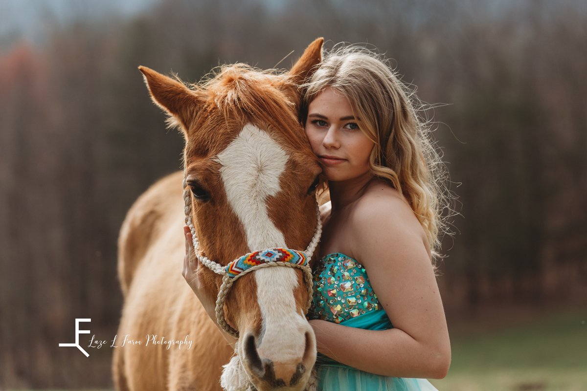 Laze L Farm Photography | Senior Session | Taylorsville NC | a girl and her horse