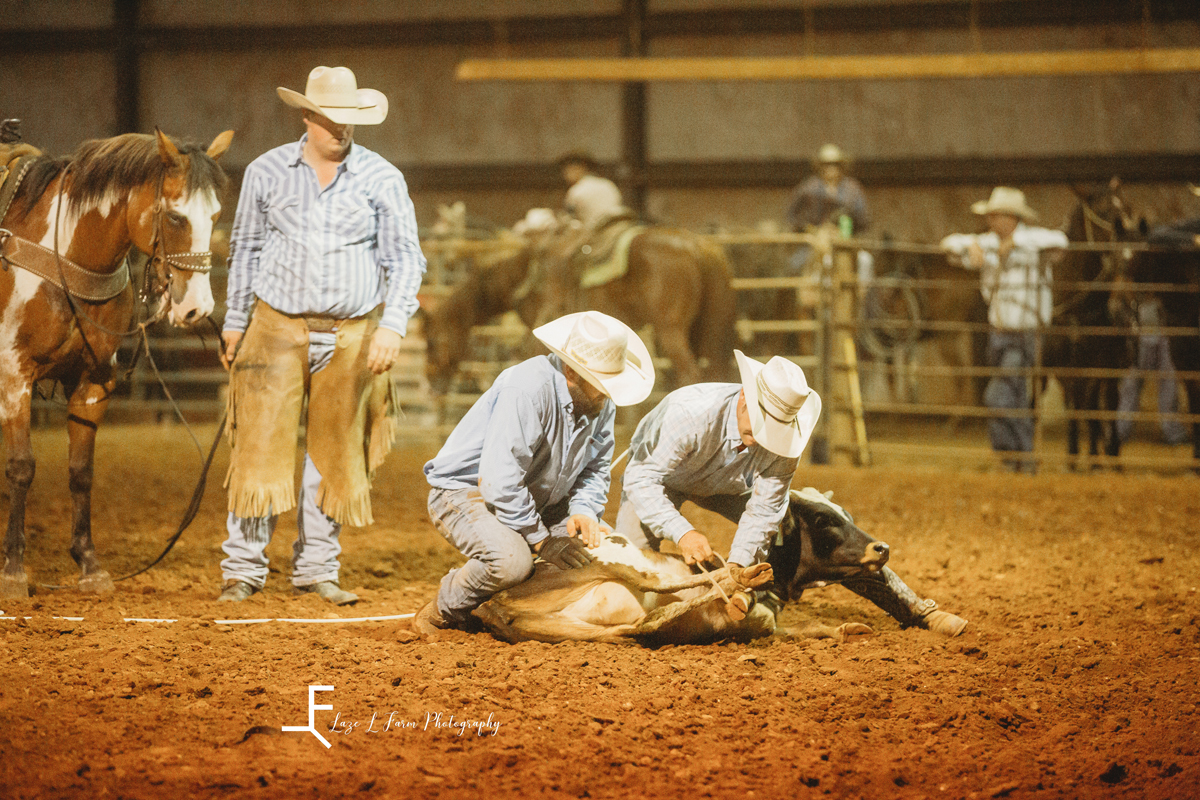 Laze L Farm Photography | Ranch Rodeo | H&H Arena | Roped shot