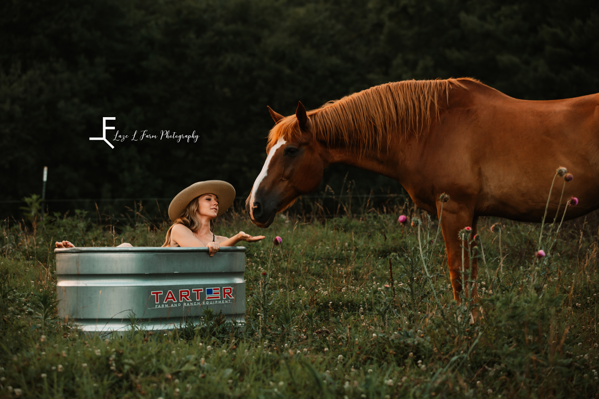 Ashlyn | Water Trough Photo Shoot | Taylorsville NC | Horses