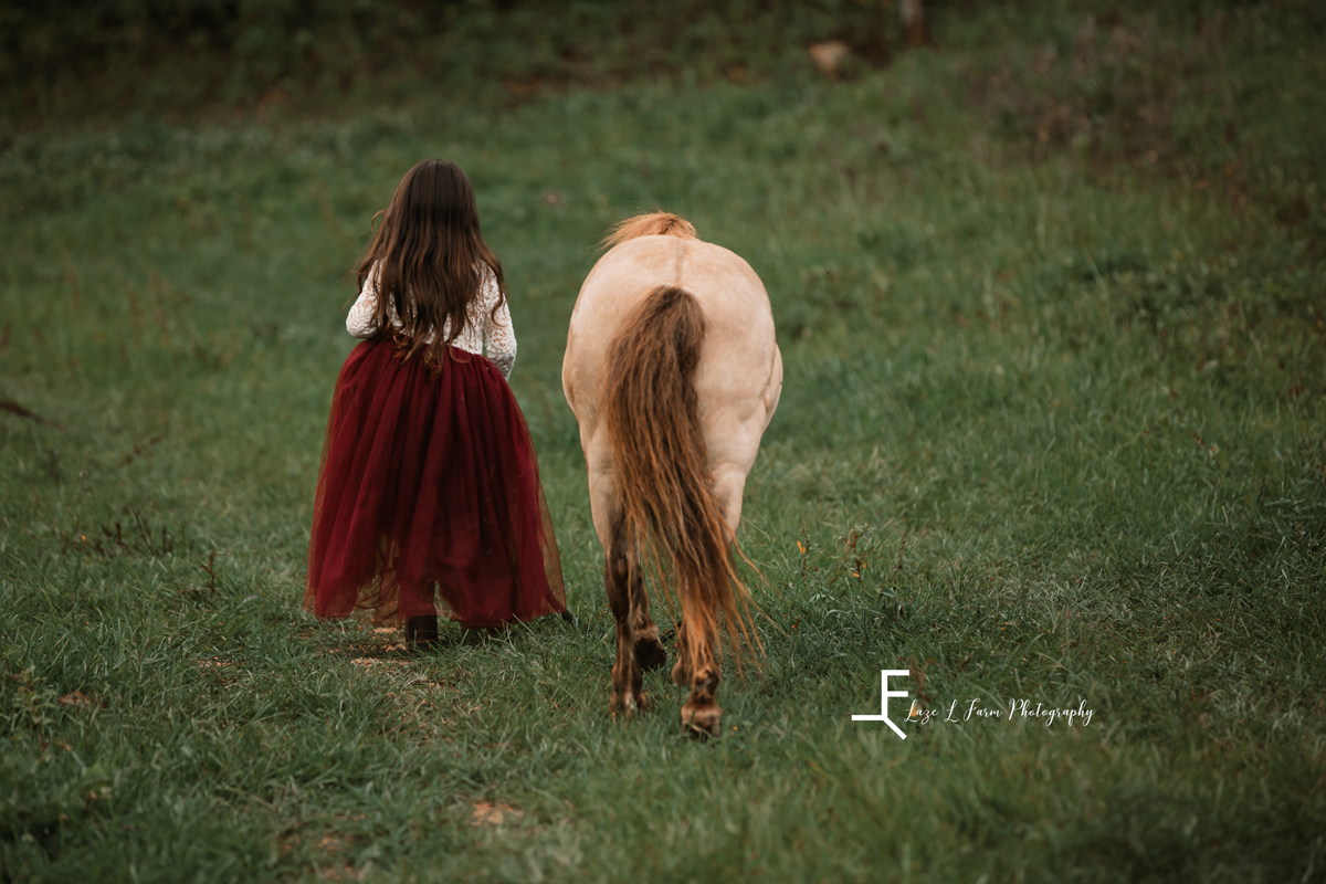 Laze L Farm Photography | Equine Photo Shoot | Taylorsville, NC | Walking away