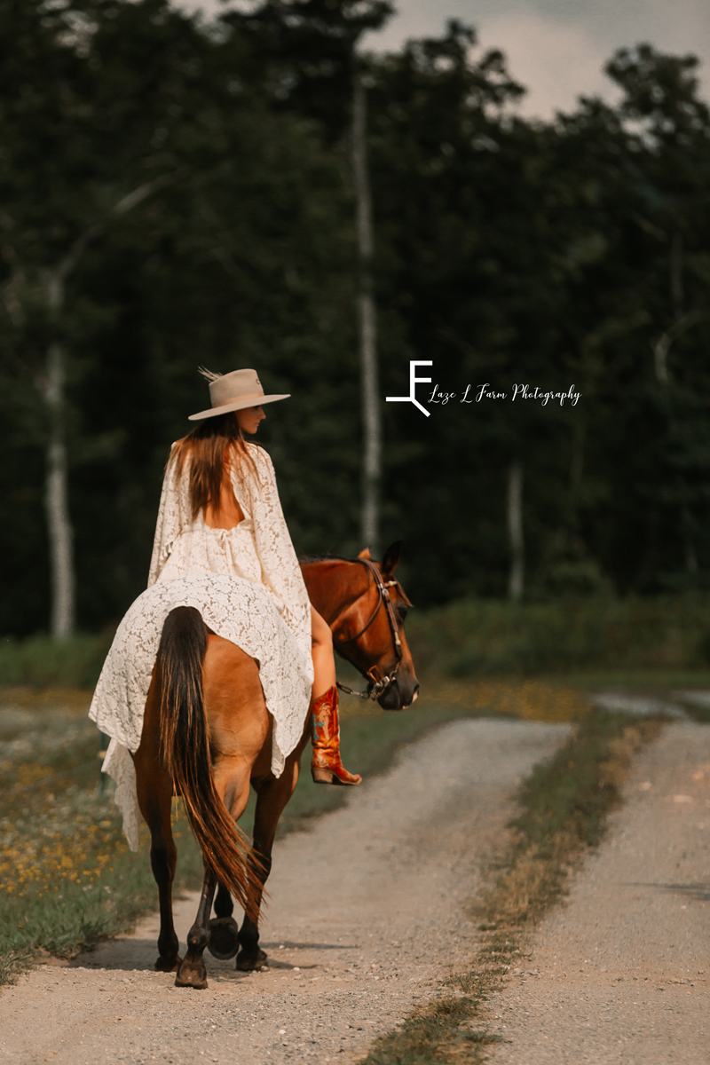Laze L Farm Photography | Western Bridal Portraits | West Jefferson NC | Riding