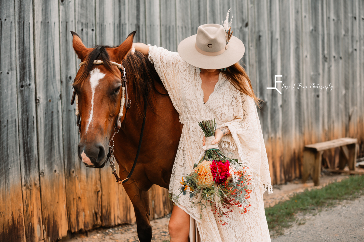 Laze L Farm Photography | Western Bridal Portraits | West Jefferson NC 