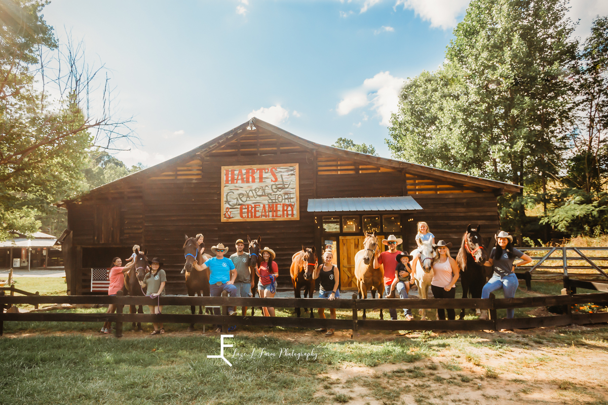 Laze L Farm Photography | Harts General Store | Ice cream | Lenoir NC | Outside with the horses